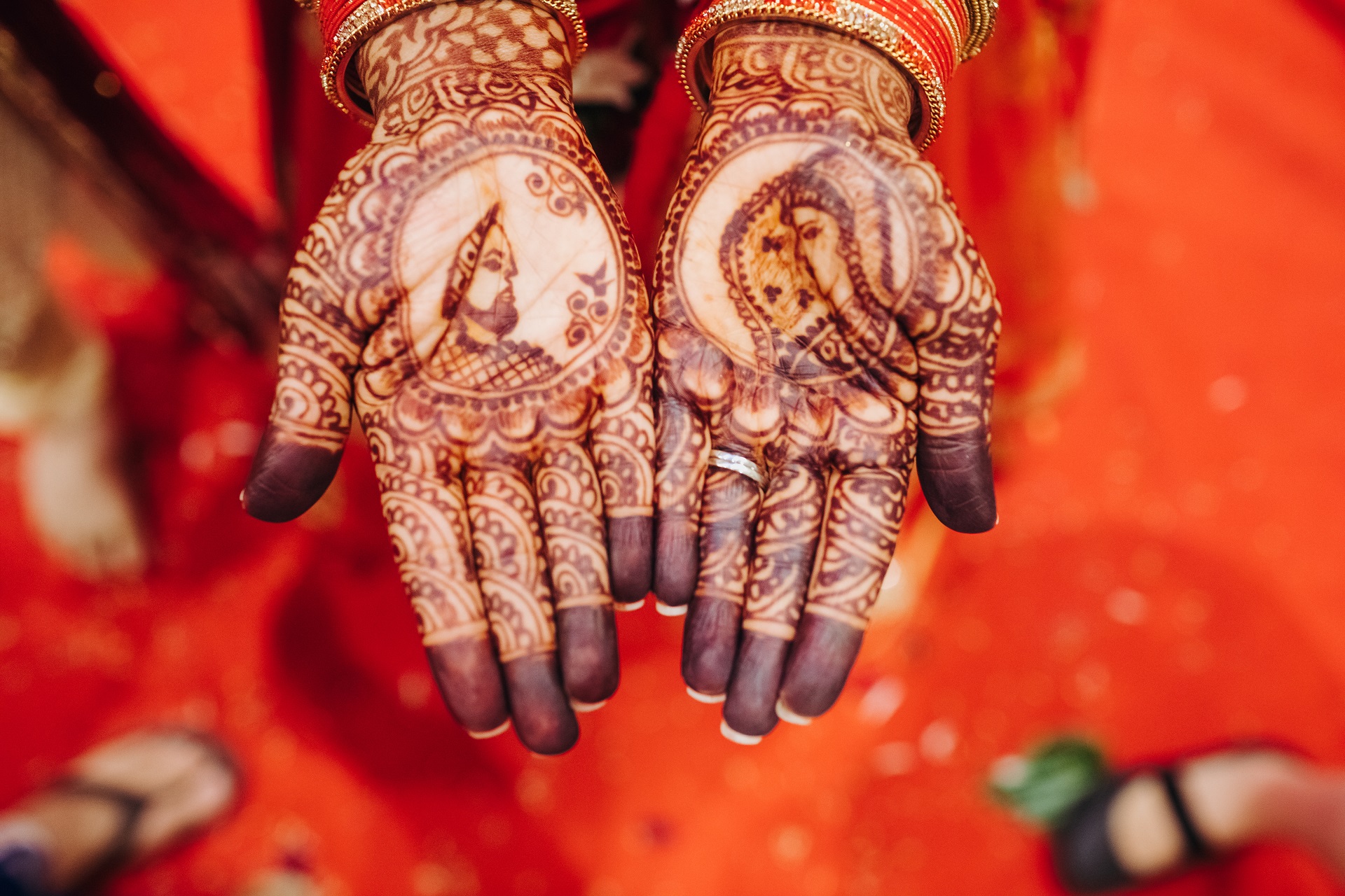 Elegant bridal henna design in Nashville